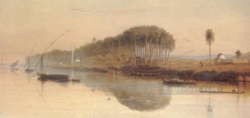 Edward Lear Painting - Sheikh Abadeh on the Nile Edward Lear